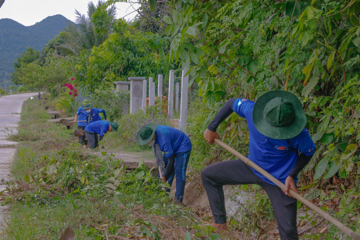 Sinh viên Trường ĐH Tôn Đức Thắng hành động vì môi trường.