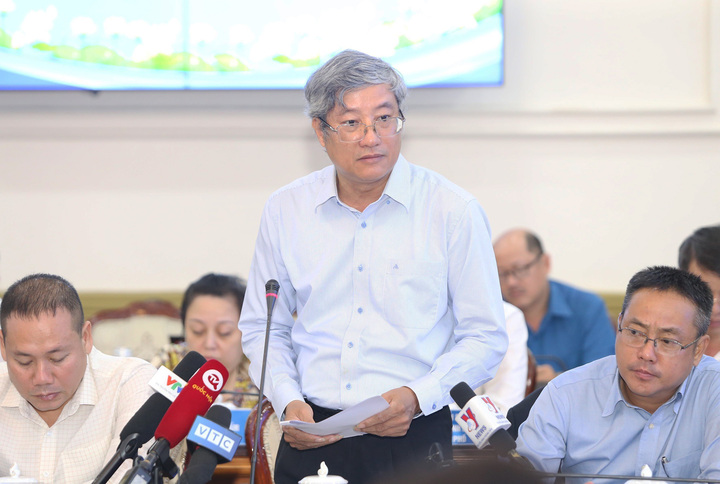Ông Phạm Bình An, Phó Viện trưởng Viện Nghiên cứu phát triển TP.HCM. (Ảnh: Ngô Tùng)