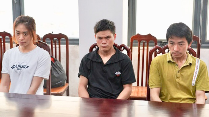 Nhóm đối tượng tại cơ quan điều tra. (Ảnh: CACC)