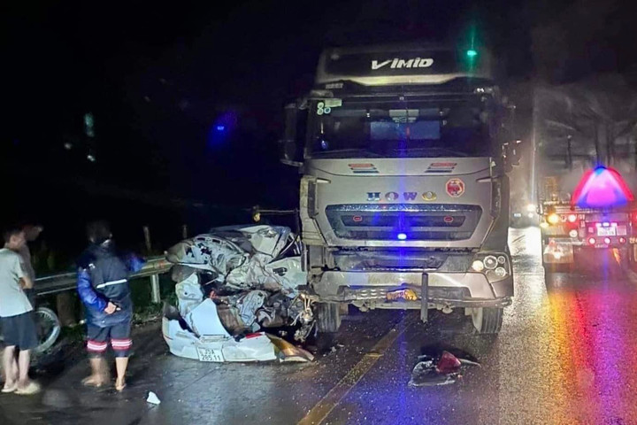 Hiện trường vụ tai nạn.