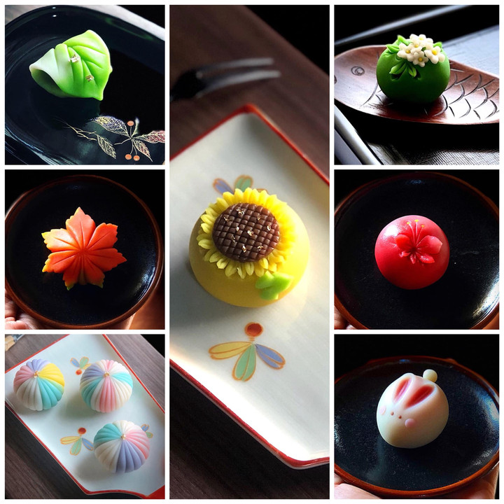 Bánh chị Dương làm cho con gái với hình ảnh những cuộn len nhiều màu sắc, con thỏ, hoa hướng dương hay con bướm.