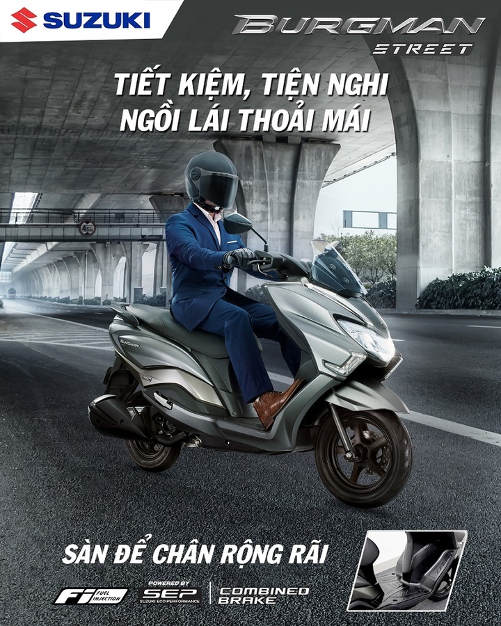 Suzuki Burgman Street. (Ảnh: Suzuki)
