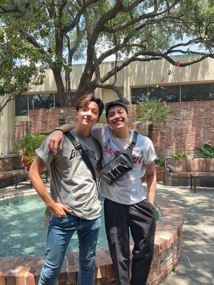 Noo Phước Thịnh hội ngộ Ngô Kiến Huy tại Mỹ.