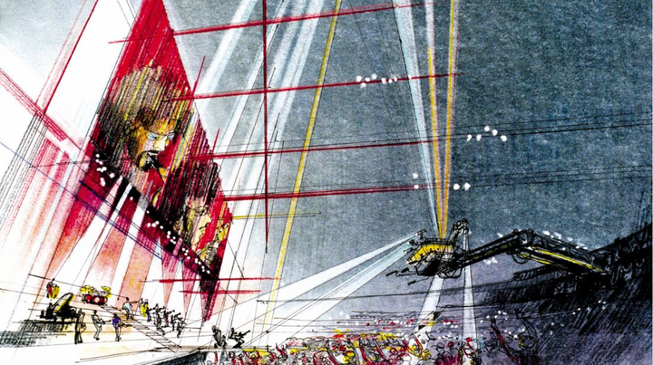 Bản thiết kế mô phỏng một buổi hoà nhạc tại Moon World Resort. (Ảnh: CNN)