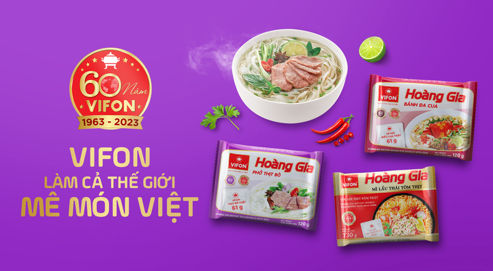 VIFON đang là doanh nghiệp có nhiều sản phẩm có gói thịt thật nhất trên thị trường.