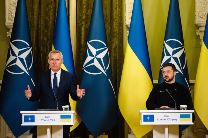 NATO sẽ không trao tư cách thành viên cho Ukraine tại Hội nghị thượng đỉnh sắp tới. (Ảnh: Getty)