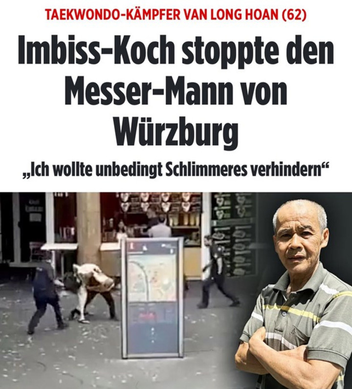 Báo Bild đăng bài về ông Hoàng Văn Long. (Ảnh: Bild)