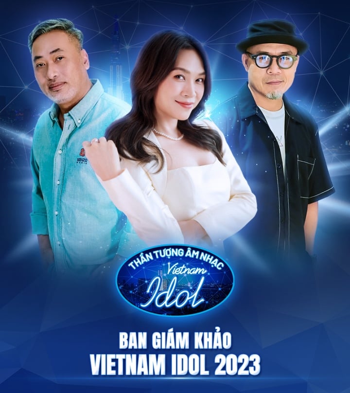 Bộ ba giám khảo Vietnam Idol 2023.