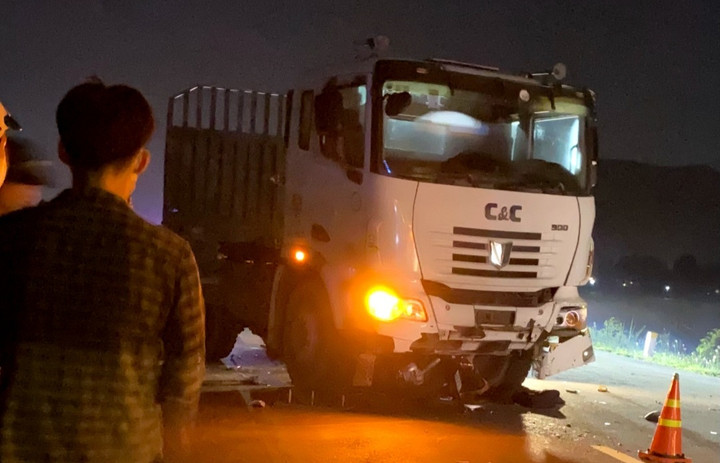 Hiện trường vụ tai nạn (Ảnh: Bùi Thi)