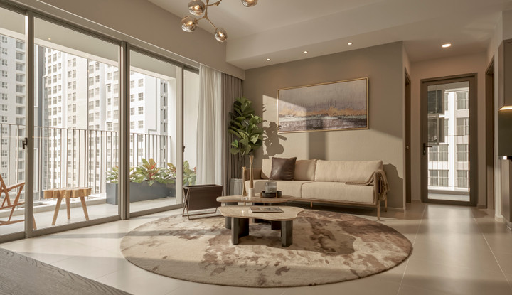 Không gian sống hiện đại bên trong căn hộ Westgate.