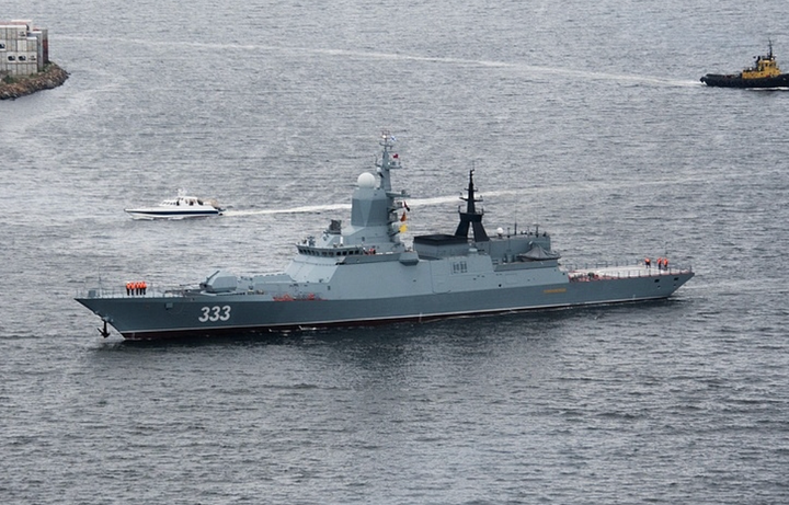 Tàu Sovershenniy của Nga. (Ảnh: TASS)