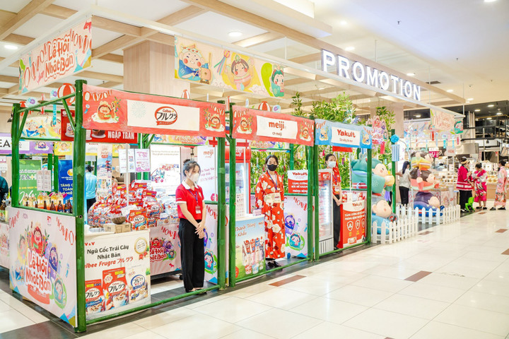 Các gian hàng tại Lễ hội Mùa hè Nhật Bản tại AEON Việt Nam.