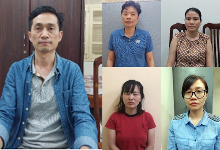 Các bị can bị khởi tố.