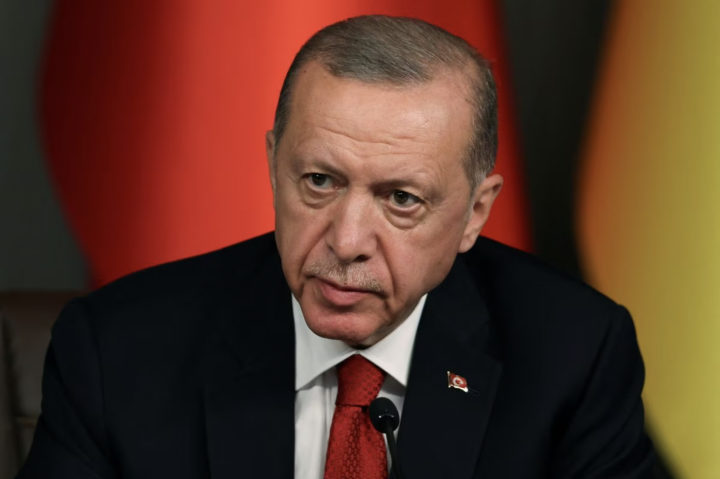 Tổng thống Thổ Nhĩ Kỳ Tayyip Erdogan tham dự một cuộc họp báo tại Istanbul. (Ảnh: Reuters)