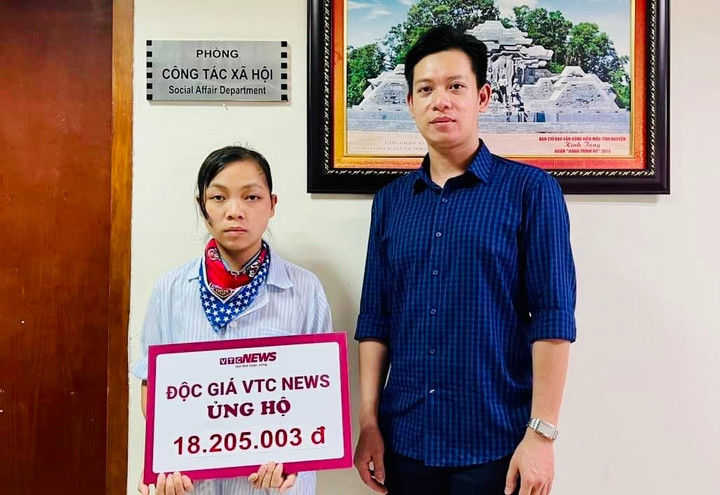 Số tiền hơn 18 triệu đồng của độc giả được gửi tới chị Nguyễn Thị Hường.