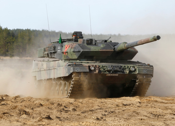 Xe tăng Leopard 2. (Ảnh: Reuters)
