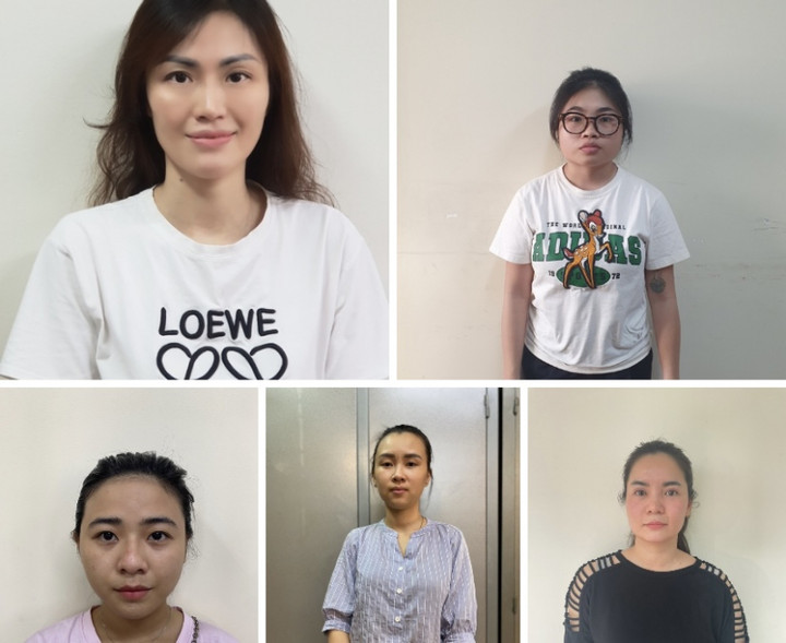 Các bị can trong vụ án.