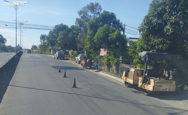 Vị trí xảy ra tai nạn giao thông ngày 9/7, điểm gồ ghề đã được khắc phục
