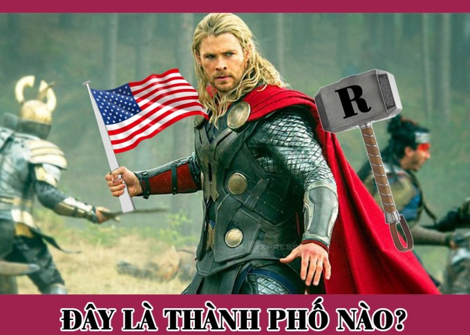 Các bạn nghĩ ra thành phố nào khi nhìn thấy thần Thor?