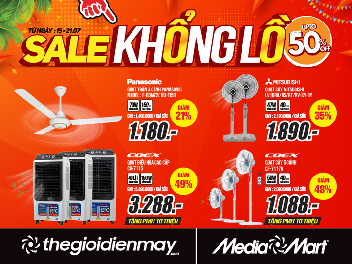 7 ngày sale khổng lồ giảm đến 50% có tại MediaMart - 3