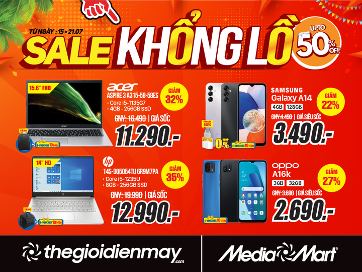 7 ngày sale khổng lồ giảm đến 50% có tại MediaMart - 5