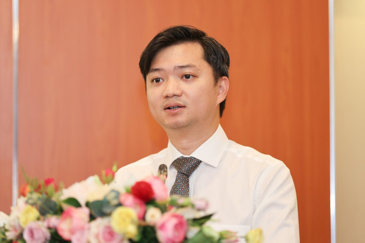 Bí thư Trung ương Đoàn TNCS Hồ Chí Minh Nguyễn Minh Triết nhấn mạnh sự gắn kết giữa Bộ TT&TT và Trung ương Đoàn sẽ tiếp tục khăng khít hơn nữa thời gian tới. (Ảnh: Lê Anh Dũng)