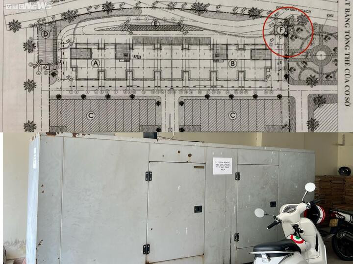 Máy phát điện dễ gây cháy nổ, chưa có lý lịch bàn giao được chủ đầu tư đặt trong tầng hầm để xe, sai với vị trí quy định thẩm duyệt thiết kế ban đầu, sai với quy định phòng cháy chữa cháy.