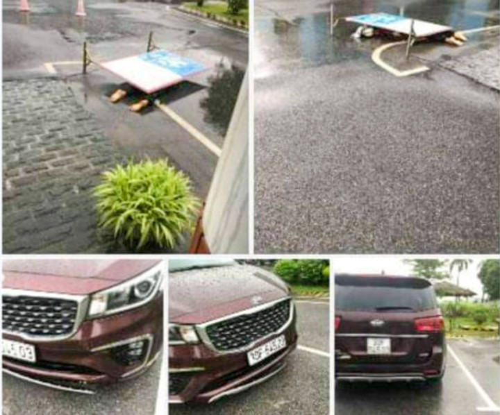 Hiện trường phát hiện thi thể nạn nhân dưới gầm xe ô tô 5 chỗ.