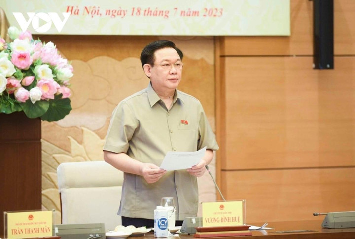 Chủ tịch Quốc hội Vương Đình Huệ chủ trì Phiên họp lần thứ nhất của Ban chỉ đạo Kỷ niệm 80 năm Quốc hội Việt Nam.