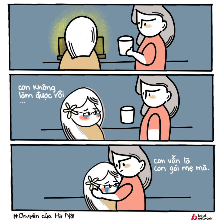 Sau cùng, hãy động viên nhau với sự quan tâm chân thật nhất. "Gửi đến những ai điểm số không như ý muốn, chỉ muốn gửi cậu một cái ôm, mọi chuyện sẽ dần tốt hơn thôi". (Ảnh: Chuyện của Hà Nội)