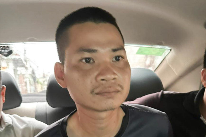 Nghi phạm thời điểm bị công an bắt giữ. (Ảnh: CACC)