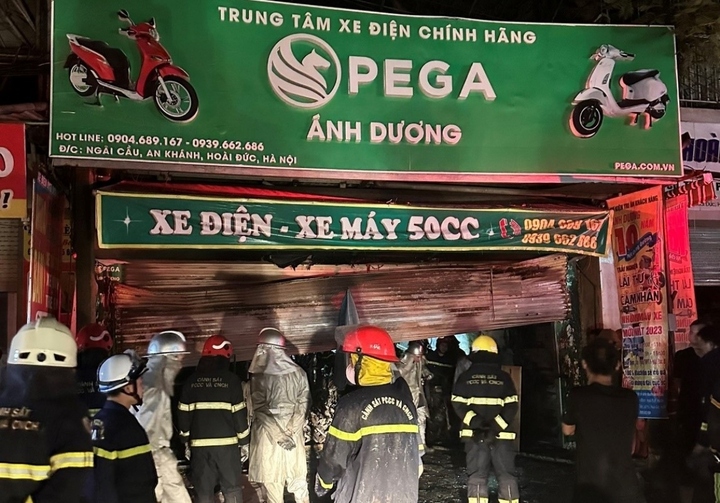 Hiện trường vụ cháy.