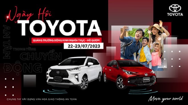 Hòa mình vào không khí sôi động của “Ngày hội Toyota - An tâm trong từng chuyển động” thông qua những trải nghiệm mới mẻ và hấp dẫn.