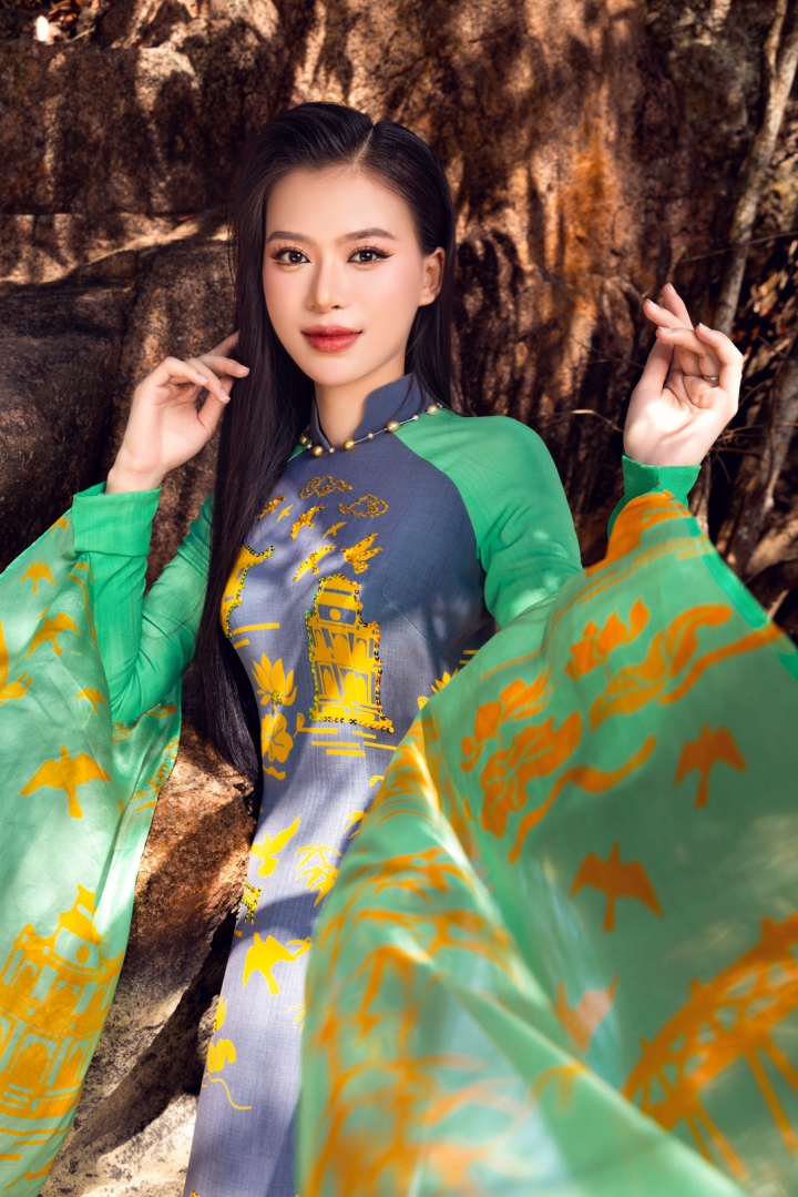 Top 40 thí sinh Miss World Vietnam khoe sắc trong tà áo dài trước đêm chung kết - 19