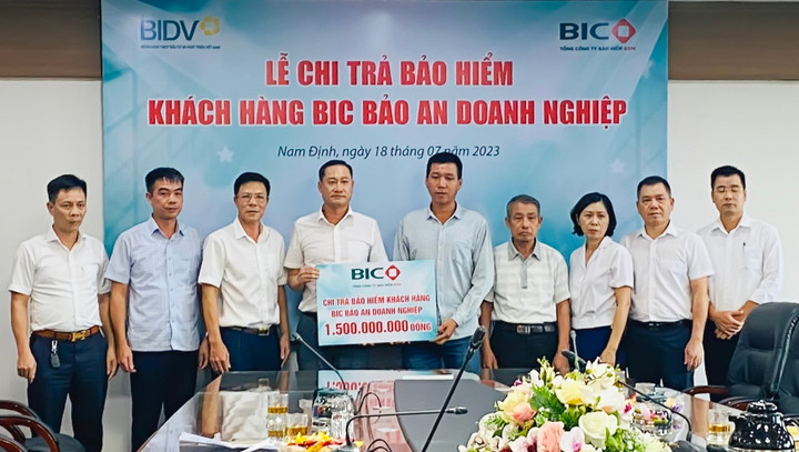 BIC chi trả 1,5 tỷ đồng bảo hiểm BIC Bảo An Doanh Nghiệp tại Nam Định - 1