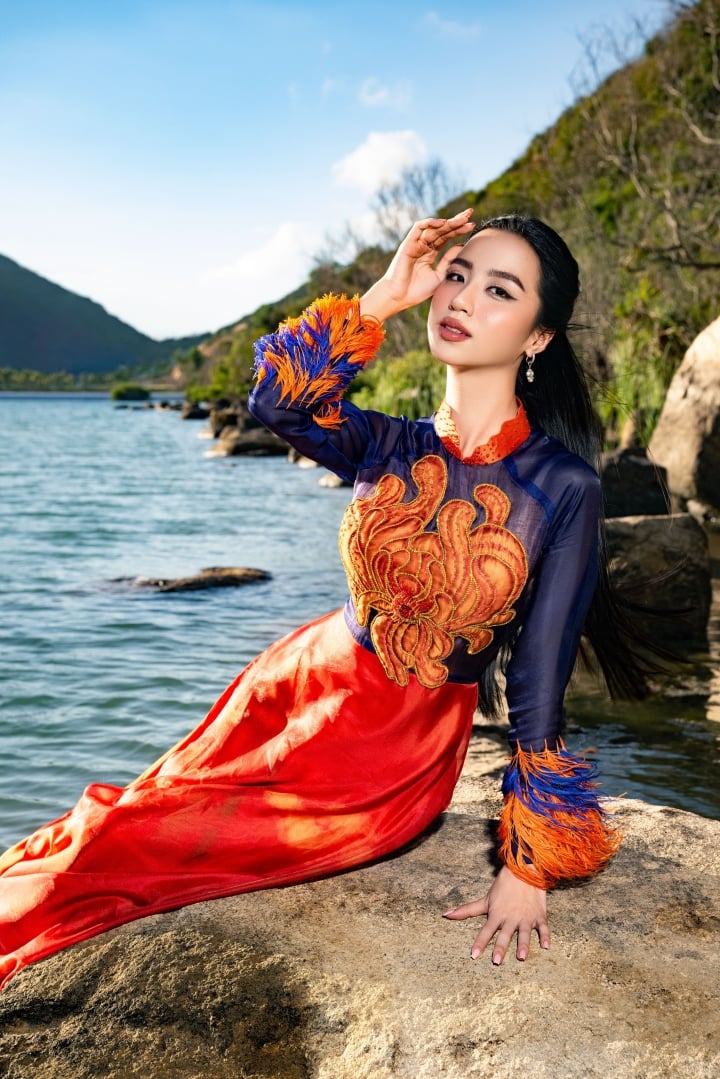 Top 40 thí sinh Miss World Vietnam khoe sắc trong tà áo dài trước đêm chung kết - 22