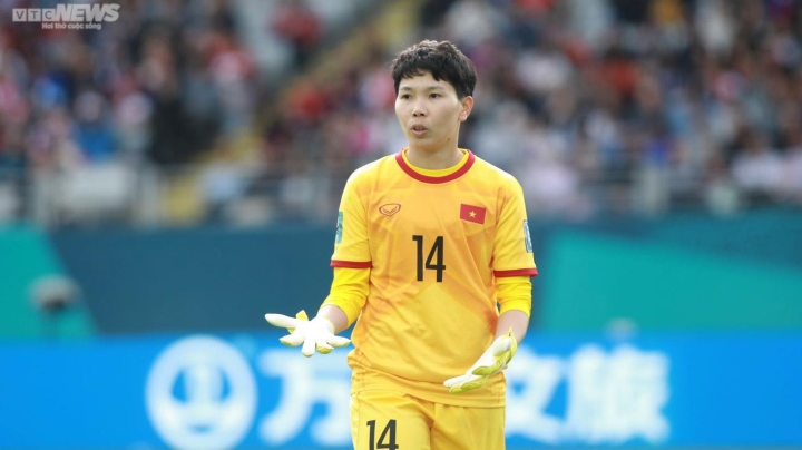 Kim Thanh chơi tốt trong trận đấu với đội tuyển nữ Mỹ.