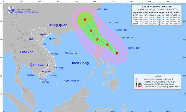 Chủ động ứng phó với bão Doksuri trên vùng biển phía Đông của Philippines - 1