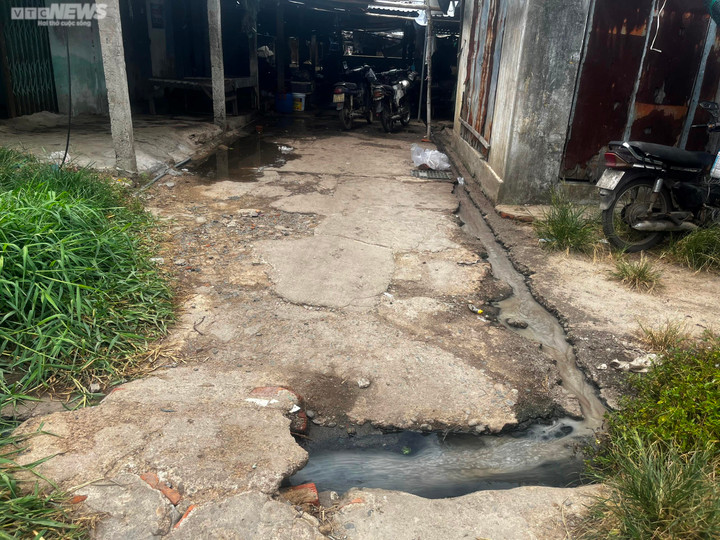 Mặc dù trời nắng, song vào đến chợ Hòa Vinh vẫn thấy lầy lội, bùn nhão ngập ngụa, hôi thối.