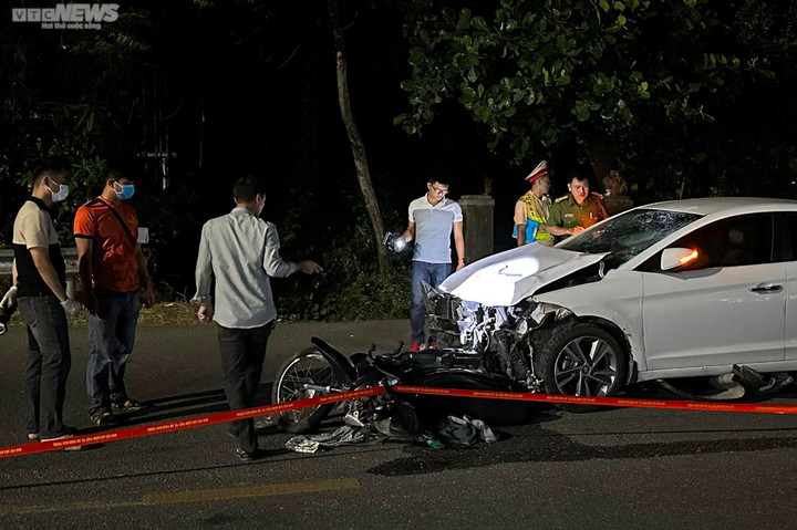 Hiện trường vụ tai nạn. (Ảnh: Nguyễn Vương)