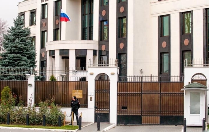 Đại sứ quán Nga tại Chisinau. (Ảnh: TASS)