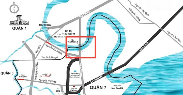 Theo Sở GTVT TP.HCM, dự án cầu Thủ Thiêm 4 là một trong những dự án trọng điểm của thành phố trong giai đoạn tới. Sở sẽ tập trung phối hợp với các sở, ngành liên quan đẩy nhanh thủ tục, chuẩn bị đầu tư các dự án trọng điểm chiến lược ngành giao thông vận tải để đáp ứng tiến độ khởi công trong dịp 30/4/2025. (Ảnh: Sở Quy hoạch - Kiến trúc TP.HCM)