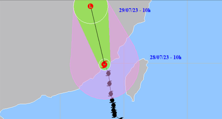 Bão số 2 đã đi vào khu vực đất liền Phúc Kiến (Trung Quốc).