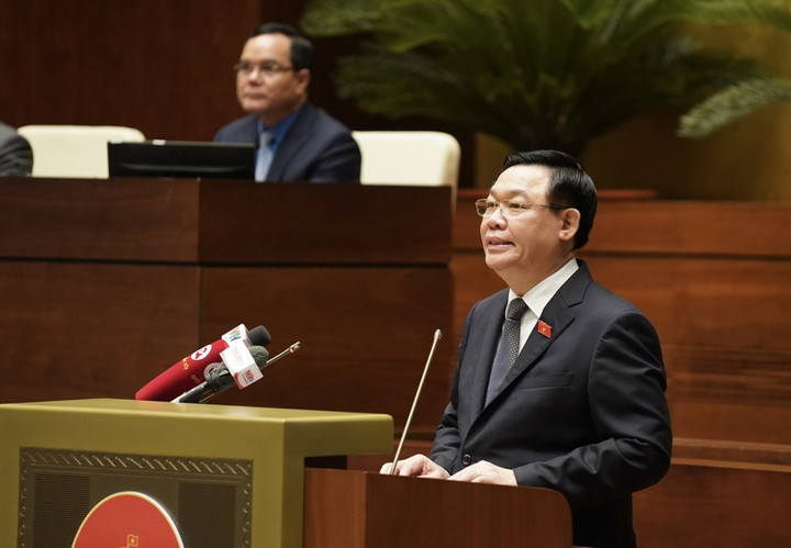 Chủ tịch Quốc hội Vương Đình Huệ.