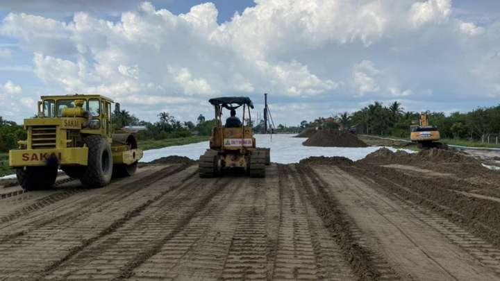 Đảm bảo hơn 9 triệu m3 cát thi công dự án cao tốc Băc-Nam khu vực Đồng Bằng Sông Cửu Long.