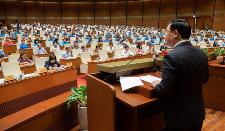 Diễn đàn Người lao động năm 2023 diễn ra tại Hội trường Diên Hồng – Nhà Quốc hội.