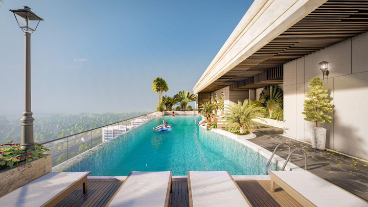 Fancy Tower đầu tư xây dựng hồ bơi vô cực duy nhất tại Bến Tre.