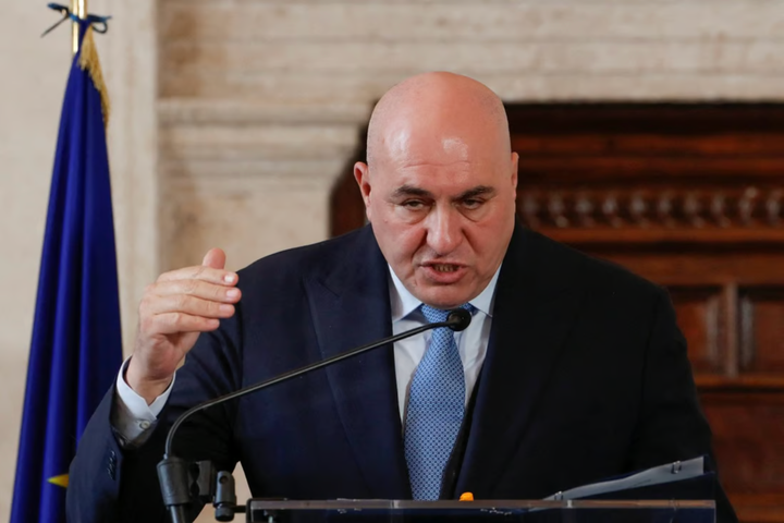 Bộ trưởng Quốc phòng Italia Guido Crosetto. (Ảnh: Reuters)