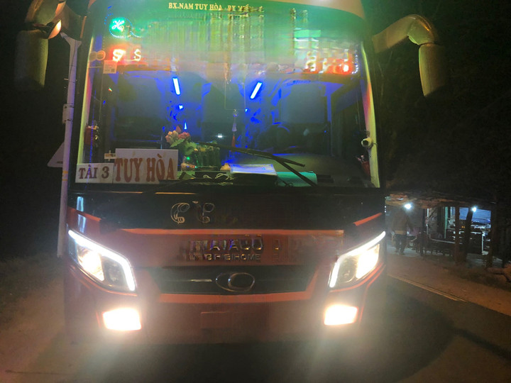 Chiếc xe chở chị L. đi từ TP.HCM về Phú Yên.