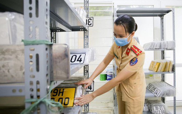 Biển số định danh được cấp và quản lý từ ngày 15/8. (Ảnh minh họa).